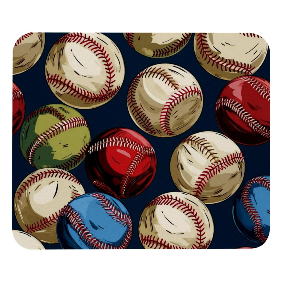 Vintage Baseball Mouse Pad 8.3'' X 9.8'' With Non-Slip Rubber Base, Compatible With Laptop, Computer, Gaming, Writing 9448990288977