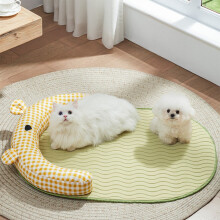 21.6" x 29.5" Outdoor Dog Mat, Easy to Clean, Washable Odor Resistant Cooling Pad, Four Seasons Pet Sleeping Mat for Small & Medium Dogs and Cats
