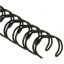 Wire Bindings, 1/4" 35-Sheet Capacity, Black, 25 per Pack -- Sold as 2 Packs of - 25 - / - Total of 50 Each