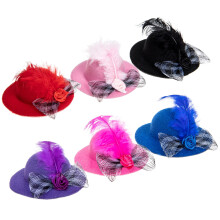 Elegant Parrot Hats 6PCS Lace Decorative Chicken Accessories Adjustable Safe for Festive Fun