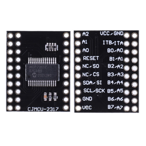jixopn MCP23017 I/O Expander Module 16-Bit SPI Bidirectional Serial Interface Module