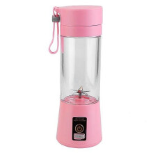 Portable Juicer Blender USB Rechargeable Juicer Cup Fruit Baby Food Mixing Machine w/ 6 Blades Powerful Motor