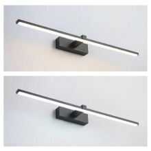 LED Bathroom Vanity Light Fixture Bar Black Modern 3-Colors White-Warm-Natural