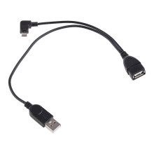 Micro Usb 5 Pin Male To Usb 2.0 Female Host Otg Y-splitter Power Adapter Cable
