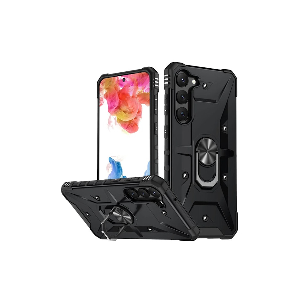 Shockproof Hard Case Compatible Compatible With Samsung Galaxy S20fe S21 S22 S24 S25 S23fe S23plus S23ultra S24+ S24ultra Case Galaxy S22 Black 9450273663722