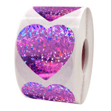 Mizh 1 Roll Sealing Stickers Baking Labels Scrapbooks Stickers Heart Paper Labels