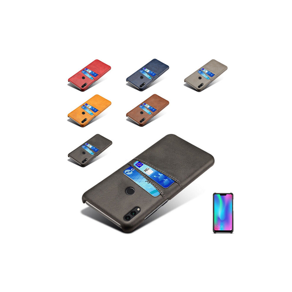 Card Holder Compatible With Huawei P20 Lite Case Mobile Phone Case Hole Charger Headphone - Gray 9450273663647