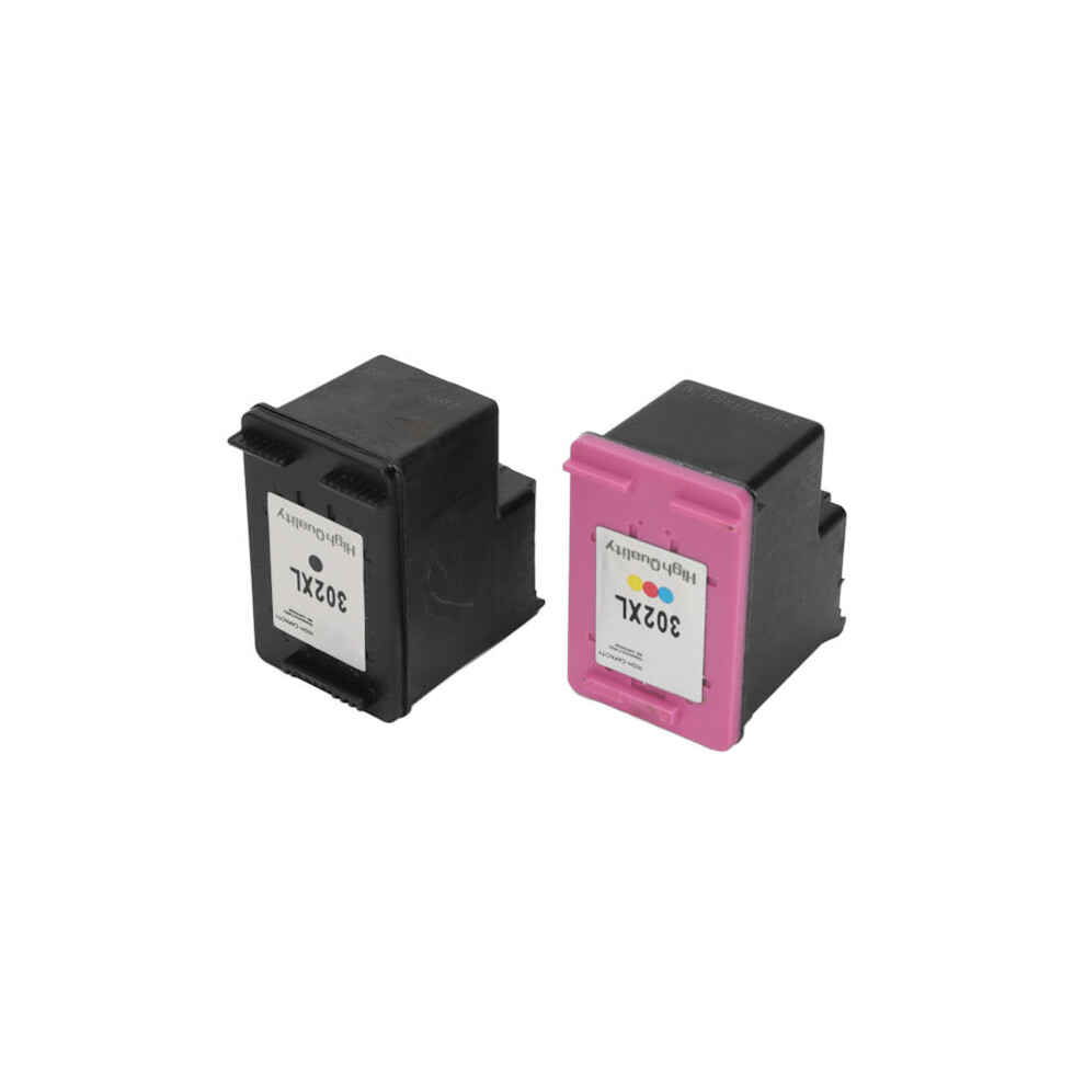 2Pcs 302XL Ink Cartridge High Density Sponge Durable Abs Compatible With Hp Envy Officejet Printer 9450273662893