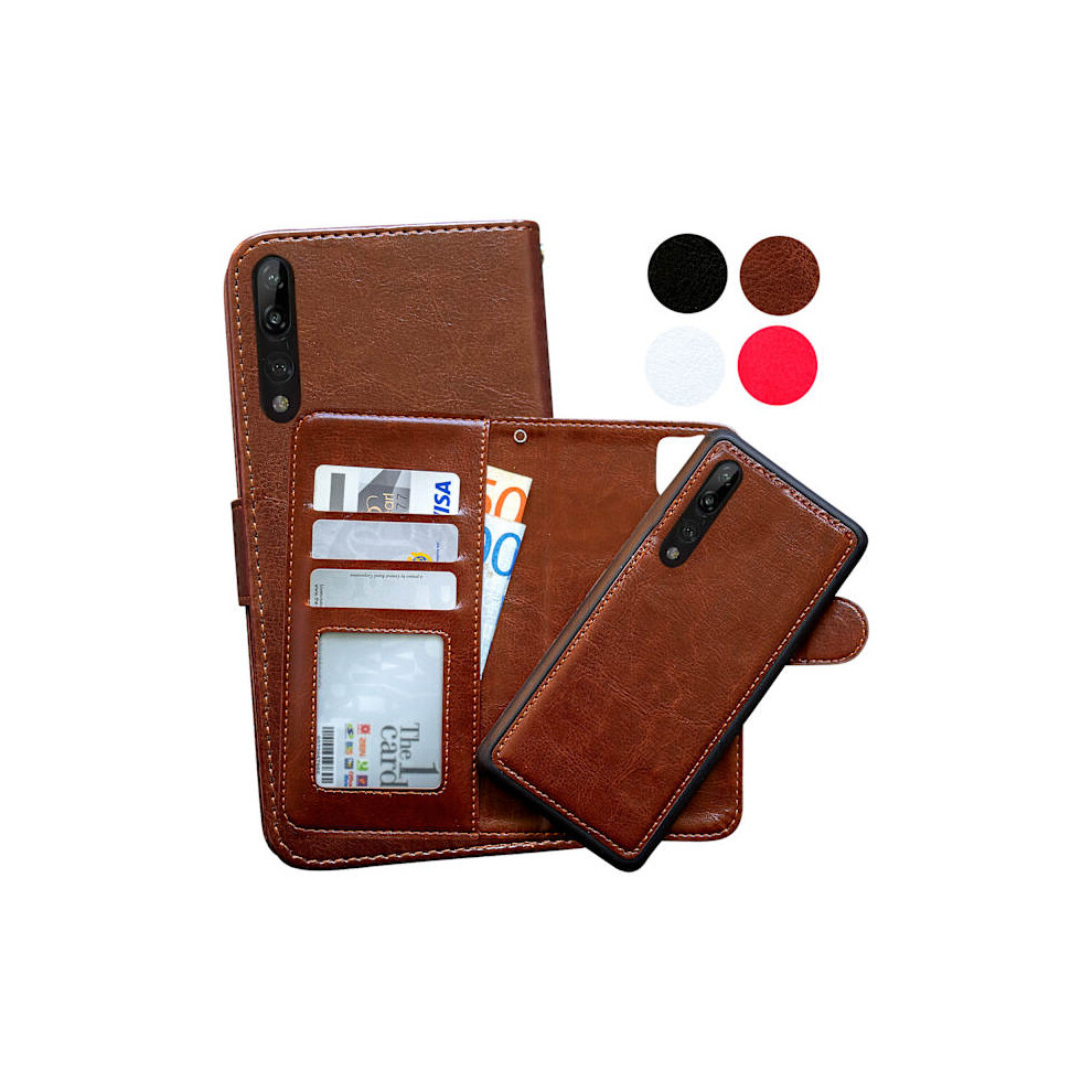 Protect Your Compatible With Huawei P20 Pro - Leather Case! Black 9450273663593