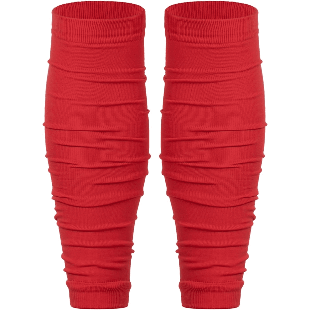 White/Black/Red Scrunched Leg Sleeves For Men Football Calf Compression Sleeves Men Leg Calf Protection