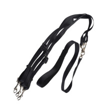 Double Dog Leash for Two Dogs, 3-Dog Adjustable Durable Nylon, 55.1-66.9In (144-170Cm), Ideal for Walking & Running