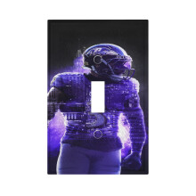 Ravens Switching Lights Single Leather Roman Frame Switch Panel Wall Panel Single Double/Pull Light Switch