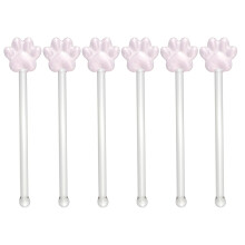 Swizzle Stick Drinks Blenders Coffee Stirrers Juice Muddler Glass Stirring Rod 6 Pcs