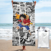 Monkey D Luffy Anime Microfibre Towel Bath Quick Drying Beach Towel Bath,Hotel,Gym,Party supplies