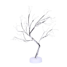 LED Desktop Bonsai Tree Light, 108 Copper Wire, Touch Switch, Battery Powered, DIY Artificial Tree for Wedding Christmas Decor (Color)