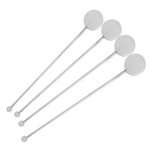 Stainless Steel Stirring Rod Drinks Stick Spoon Cocktail Coffee Stirrer Portable