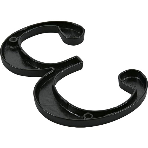 Distinctions 843143 Black Flush-Mount 4-Inch House Number 3 1