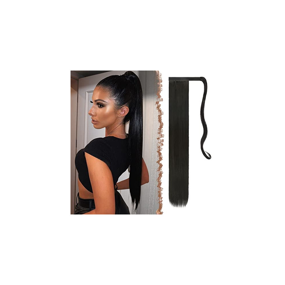 Long Ponytail Extension, Straight Synthetic Braiding Hair Extension