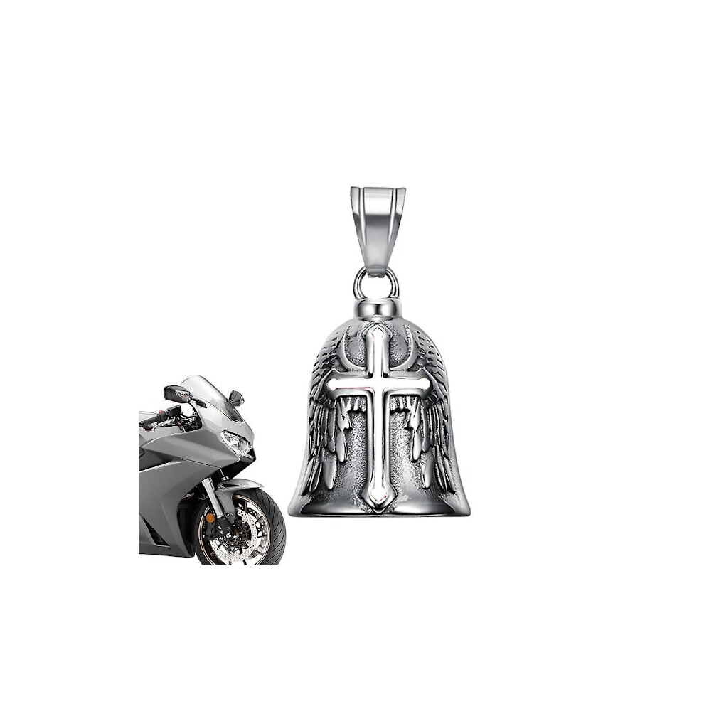 Retro Punk Style Guardian Bell Motorcycle Watches Men Cross Lucky Watch Angel Wing Knight Watch Metal Pendant Motorcycle Accessoriesby C 9558633655360