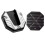 Side support plate for motorcycles and scooters Silver 3