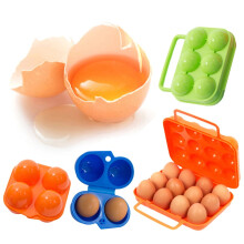 leaveforme Portable Camping Carrier For 2+4+6+12 Eggs Case Box Kitchen Convenient Container Egg Storage Box Container Hiking Outdoor Kitchen Tools