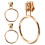 3 Pcs Zinc Alloy Accessories for Backpacks Zipper Pulls Coat Puller Handle Apparel 1