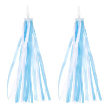 Eease Vintage Kid Tassel Ribbon Bike Handlebar Streamer Grips - Blue