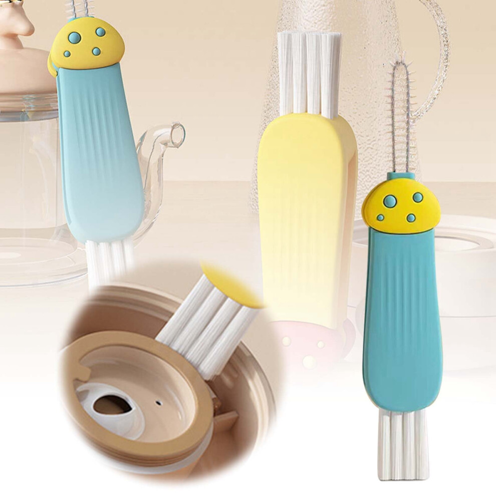 Cup Lid Cleaning Brush Pieces Cup Lid Detail Brush Mini Brush Suitable For Baby Bottles Milk Cups Glasses Compact Cleaning Brush