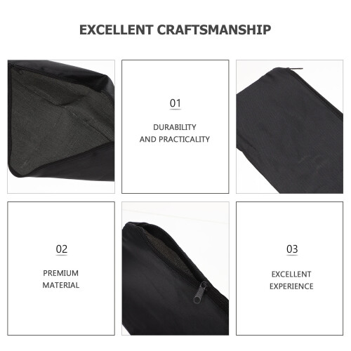 4Pcs BBQ Tool Storage Bag Waterproof Case for Picnic Black 2