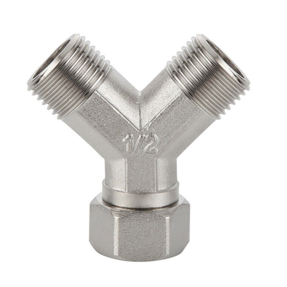 1Pc Copper Dishwasher Washing Machine Tap Y Dual Splitter 1/2\" Hot 9193271501435