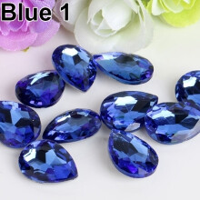 10 Pcs Teardrop Resin Rhinestones Beads 18x25mm DIY Crafts Phone Decal Decor
