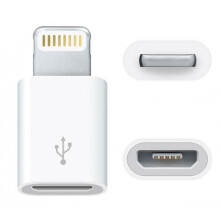Micro-USB to Lightning Adapter - White White