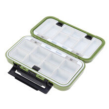 Mizh Fishing Hook Box Compression and Impact Resistant Waterproof Hook Box Accessories - Size M (Green)