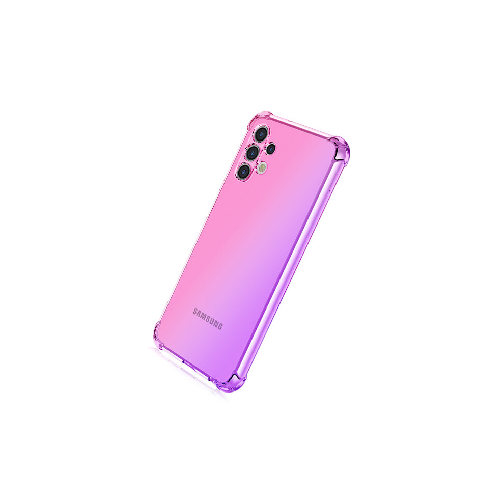 Protective Silicone Case (Floveme) - Compatible With Samsung Galaxy A13 4G Pink/Purple 9395123349299