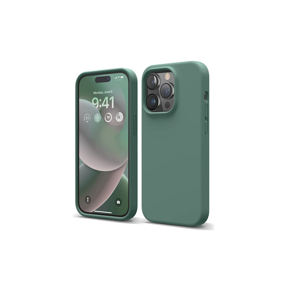 Shock-Absorbing Silicone Case - Compatible With Iphone 14 Pro Max Green 9395123348773