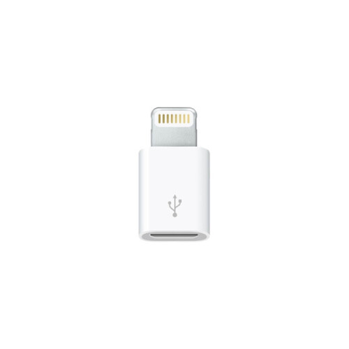 Micro-USB to Lightning Adapter - White White 1