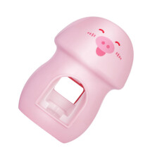 Adorable Pig Automatic Toothpaste Dispenser and Wall Mounted Toothbrush Holder for Kids Bathroom