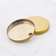 Stainless Steel Toilet Seat Hinge Covers Gold 60mm Rustproof Screw Concealment Universal Fit 2pcs