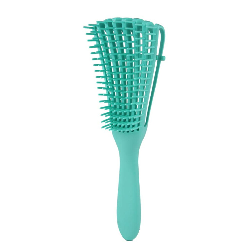 Black Detangling Brush For Curly And Natural Hair With Flexible Bristles, Wet And Dry Hair Detangler
