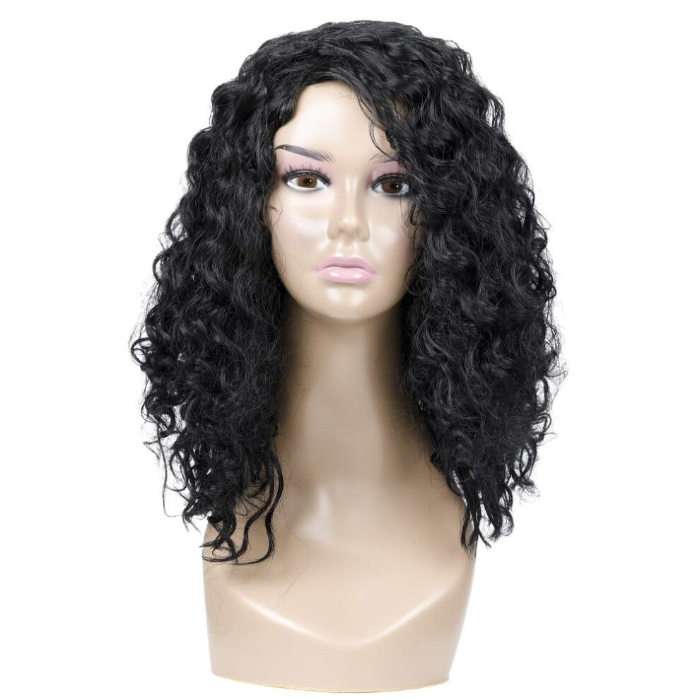 Deep Wave Lace Front Wig 23 Inch Heat Resistant Synthetic Fiber Natural Wavy Cosplay Hair