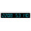 Wireless Auto Adjusting Digital Wall Clock with Dual Alarm and Countdown Timer, White Blue LED 1