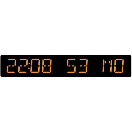 Wireless Auto Adjusting Digital Wall Clock with Dual Alarm and Countdown Timer, White Blue LED 1