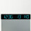 Wireless Auto Adjusting Digital Wall Clock with Dual Alarm and Countdown Timer, White Blue LED 4