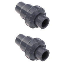 2pcs Replacement Ball One-way Pump Check - DN15A Diameter 20mm US Style (Dark Grey)