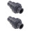 2pcs Replacement Ball One-way Pump Check - DN15A Diameter 20mm US Style (Dark Grey) 1