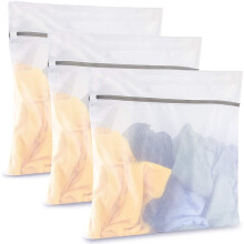 10"x12" Mesh Laundry Bags 3pcs, Reusable Wash Bags for Delicates, Compatible with Washing Machine