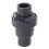 2pcs Replacement Ball One-way Pump Check - DN15A Diameter 20mm US Style (Dark Grey) 4
