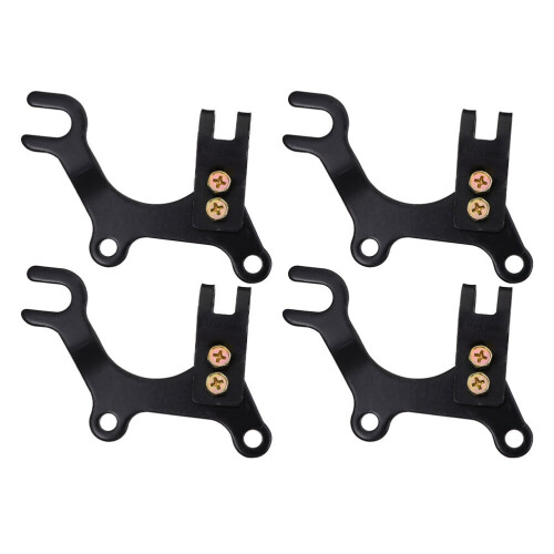Mizh 4pcs Adjustable Brakes Brackets Bike Accessory Disc Brake Modification Bracket