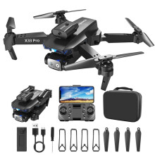 WiFi FPV Drone with Dual 1080P HD Camera, Altitude Hold, Headless Mode, Circle Fly, Route Fly, Foldable RC Quadcopter for Adults