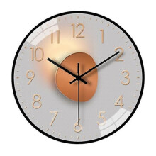 8 Inch Modern Wall Clock, Silent Non-Ticking, Battery Operated, Wall Mounted, Compatible with Living Room, Bedroom, Kitchen, Office Decor